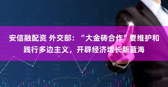 安信融配资 外交部：“大金砖合作”要维护和践行多边主义，开辟经济增长新蓝海